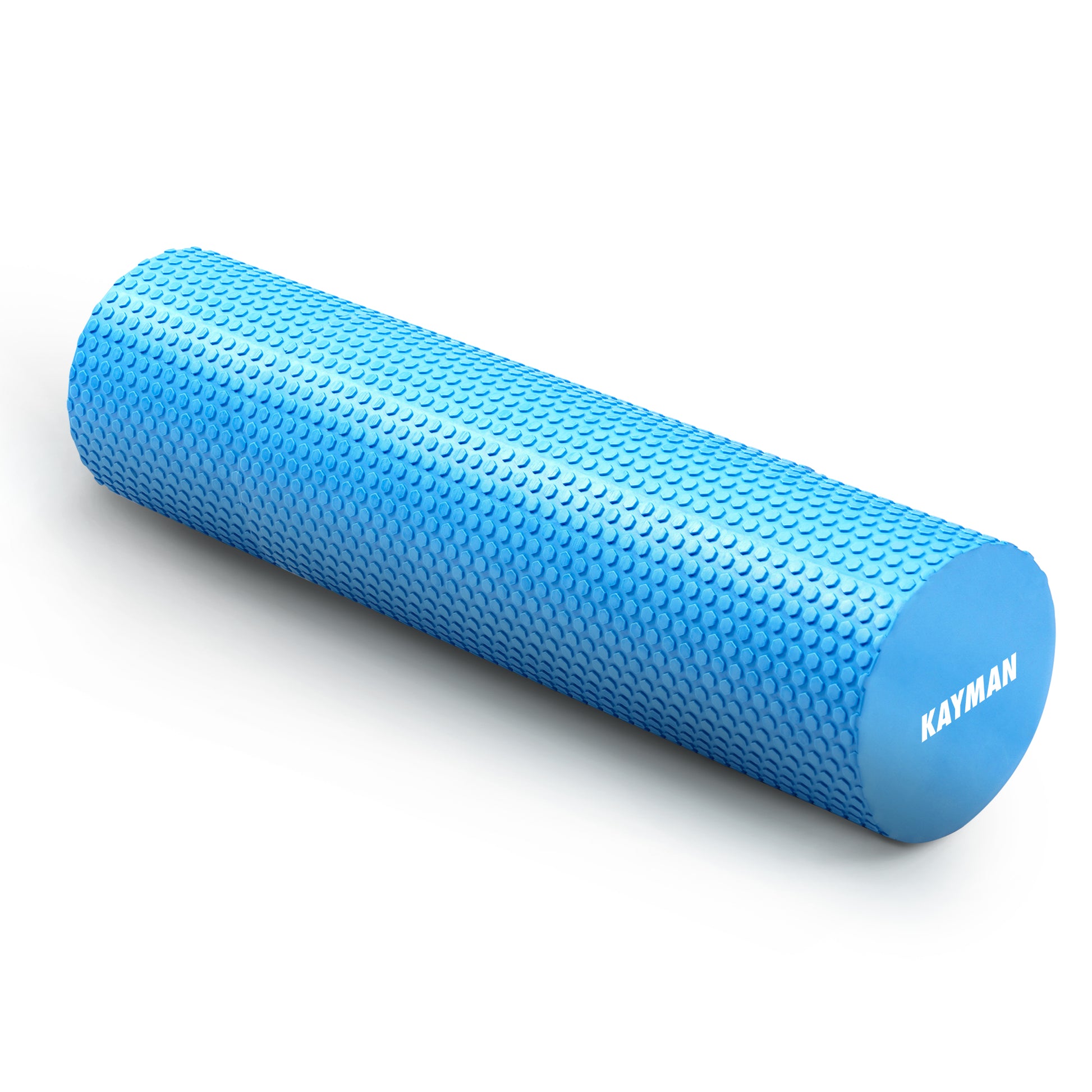 KAYMAN Sports Foam Roller – Deep Tissue Muscle Tension Relief & Circulation Boost | Portable & Lightweight Self Massager for Back, Legs, Gym, Pilates & Yoga | EVA Foam