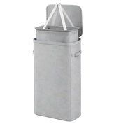Collapsible Laundry Basket with Lid & Removable Liner
