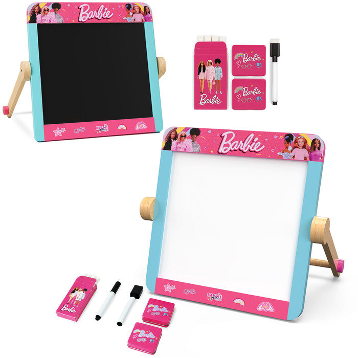 Barbie Tabletop Easel Double-Sided Blackboard and Whiteboard