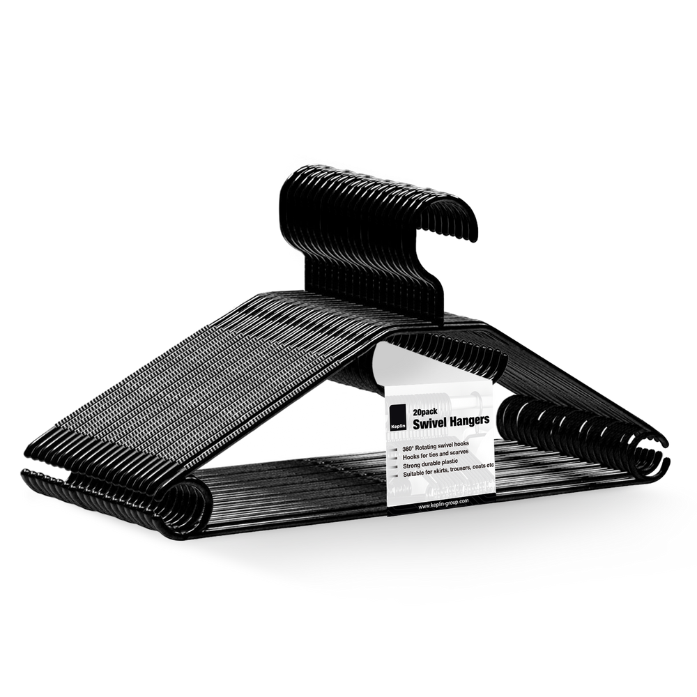 Swivel Hook Hangers with Rotating Hook & Tie