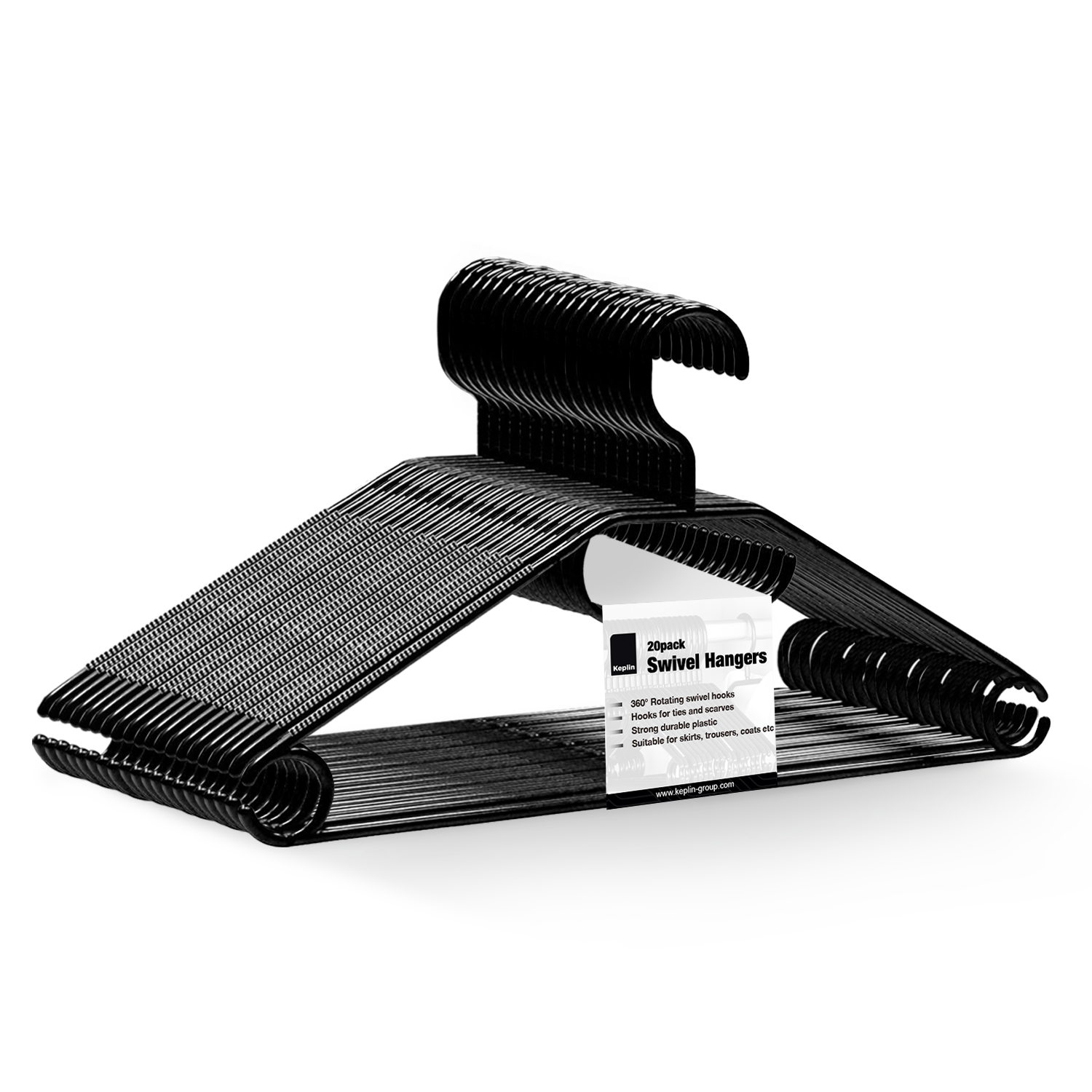 Swivel Hook Hangers with Rotating Hook & Tie