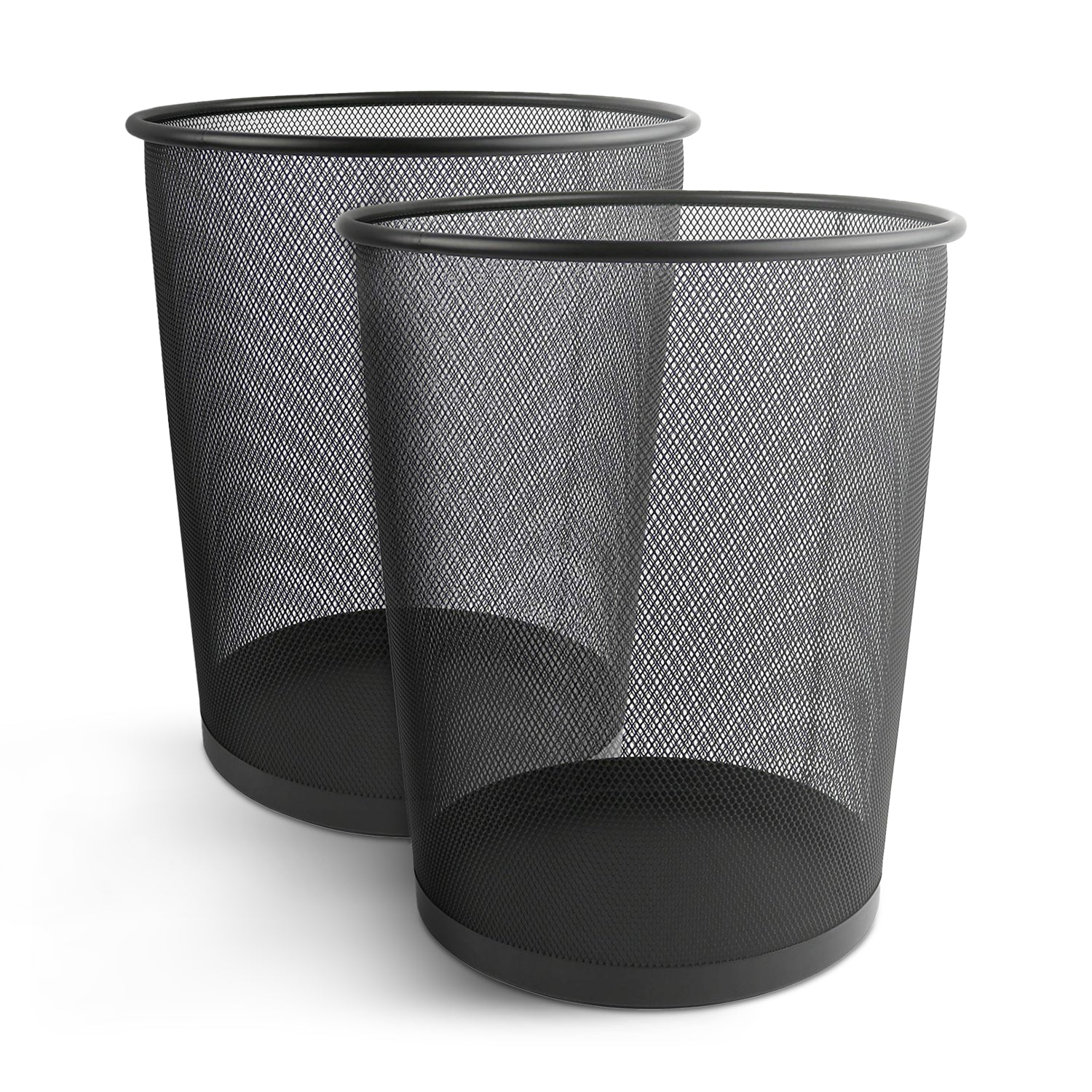 Round Mesh Trash Can - Metal Waste Bin for Home & Office – image 7