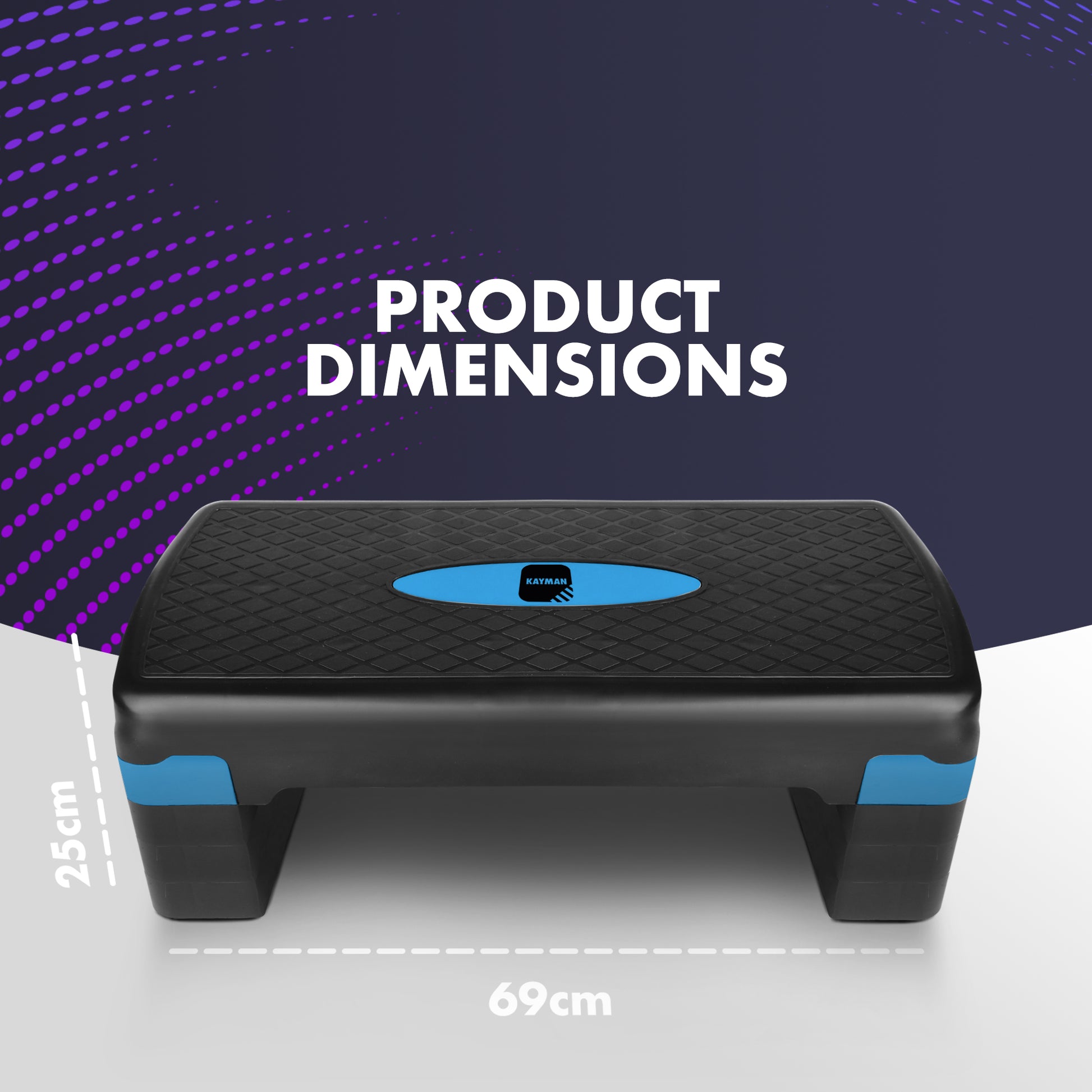 KAYMAN Exercise Stepper – Adjustable Fitness Step Platform for Home & Gym Workouts | Ideal for Aerobics, Cardio, Weights, Yoga |4 Level Heights – image 9