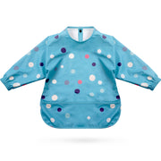 KIDOOLA Baby Led Weaning Bib with Sleeves – Mess-Free, Waterproof & Soft Apron for 6-12 Months – Full Coverall Coverage for Toddlers