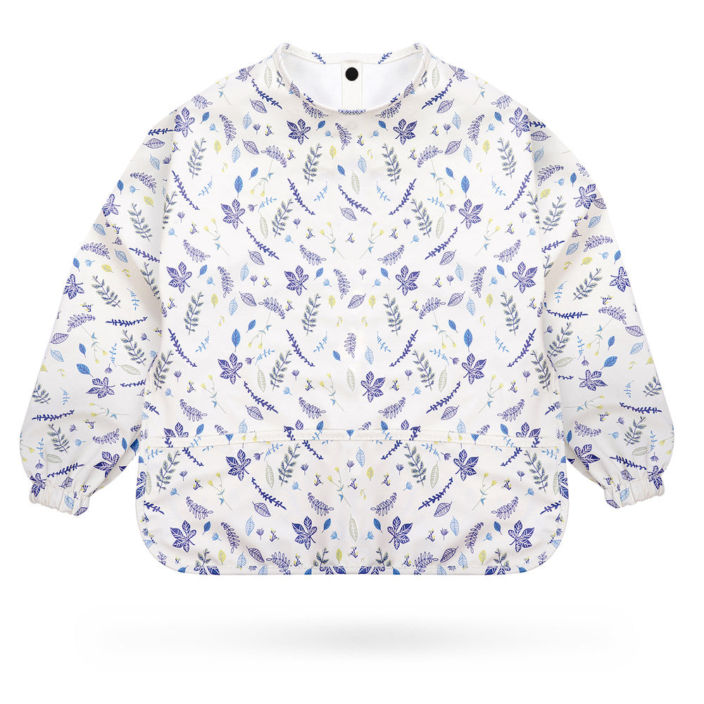 KIDOOLA Baby Led Weaning Bib with Sleeves – Mess-Free, Waterproof & Soft Apron for 6-12 Months – Full Coverall Coverage for Toddlers