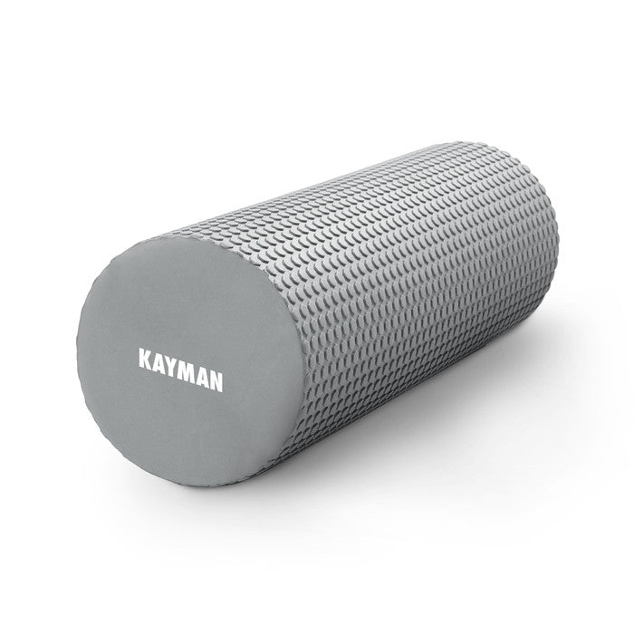 KAYMAN Sports Foam Roller – Deep Tissue Muscle Tension Relief & Circulation Boost | Portable & Lightweight Self Massager for Back, Legs, Gym, Pilates & Yoga | EVA Foam - 44.5cm
