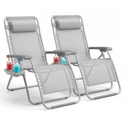 Textilene Zero Gravity Chairs Set of 2