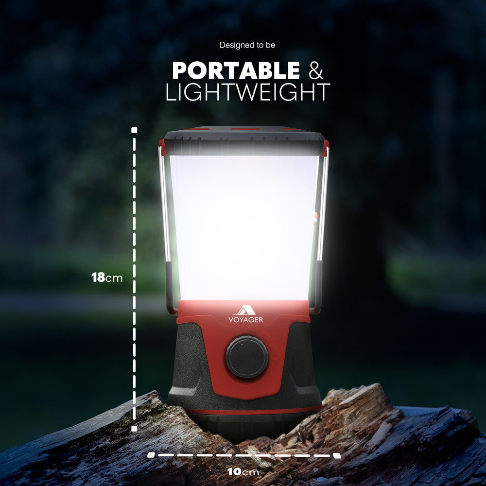 Maroon LED Camping Lantern – 1500 Lumen Waterproof Outdoor Light for Camping and Emergencies
