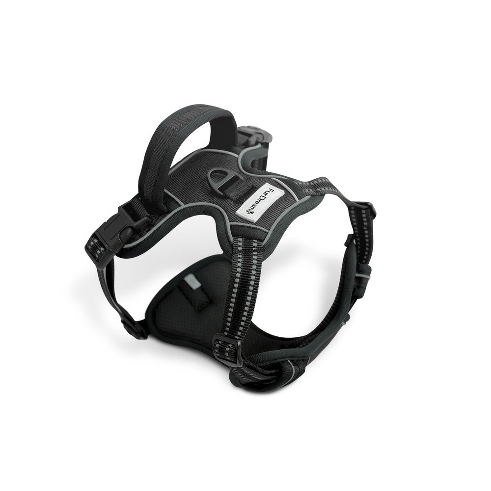 FurDreams Secure Padded Dog Harness – Comfortable No-Choke Vest with Reflective Strips, Non-Restrictive Fit, 4 Adjustable Straps, and Easy Clip-On Design – image 3
