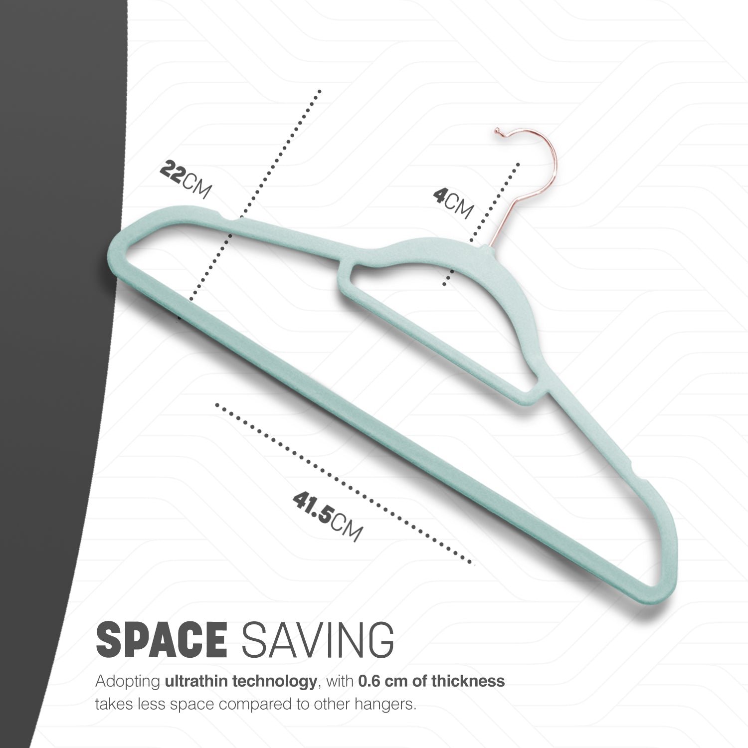 KEPLIN Velvet Hangers 20 Pack - Non-Slip Clothes Hangers with Tie Bar & 360° Hook - Durable & Sturdy, Space-Saving Wardrobe Organisers for Suits, Jackets & Clothes- Home Storage Solution