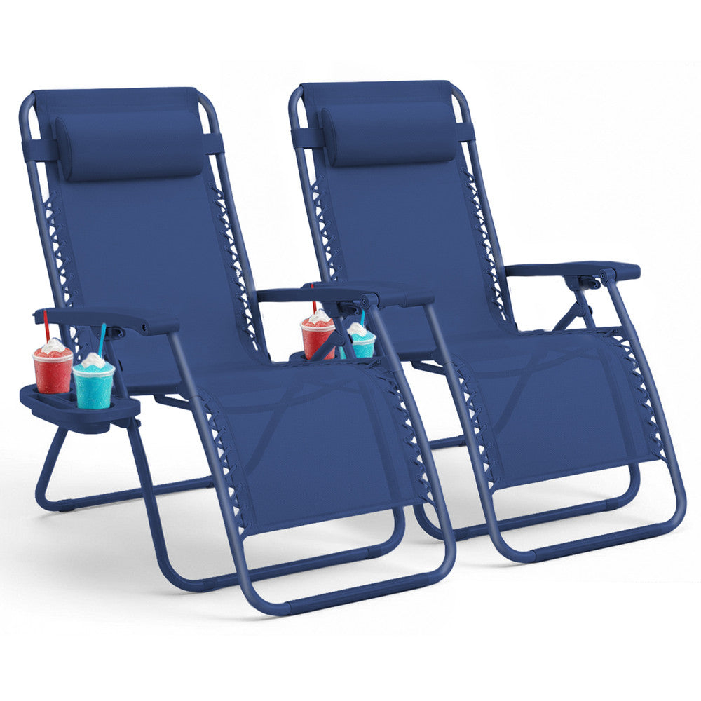 Textilene Zero Gravity Chairs Set of 2