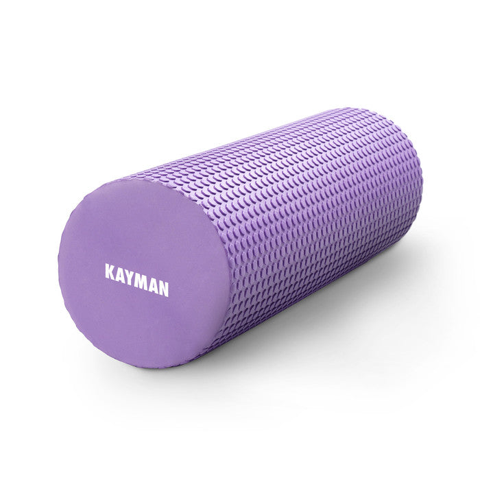 KAYMAN Sports Foam Roller – Deep Tissue Muscle Tension Relief & Circulation Boost | Portable & Lightweight Self Massager for Back, Legs, Gym, Pilates & Yoga | EVA Foam - 44.5cm