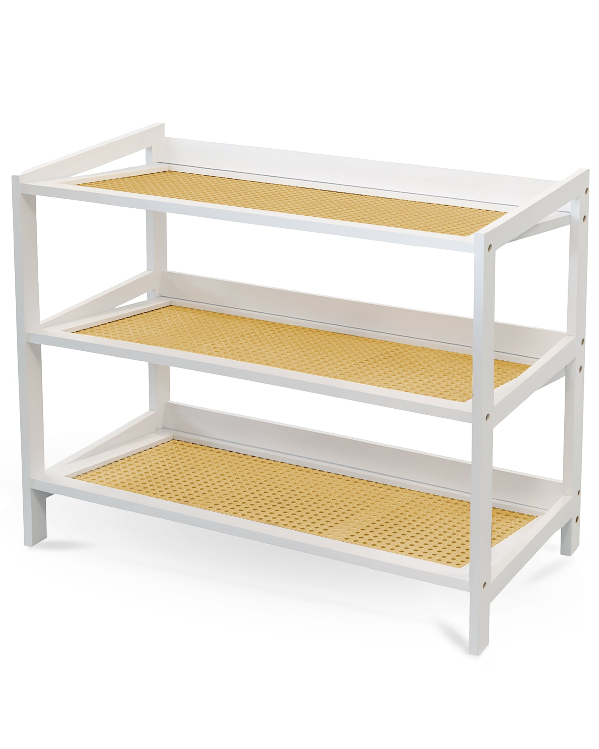 KEPLIN 2/3/4 Tier Bamboo and Rattan Shoe Rack Organiser – Eco-Friendly, Durable, Easy Assembly – Compact Design for Entryway, Closet, or Hallway – Stylish and Functional Storage – Black and Natural