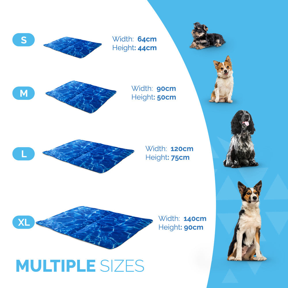 FurDreams Pineapple Pet Cooling Mat – Waterproof Gel Pillow Pad for Dogs and Cats, 75x120cm – Prevent Overheating and Keep Cool During Summer Rest