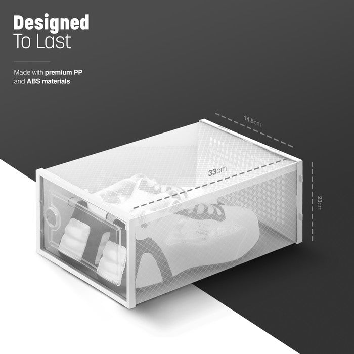 Stackable Shoe Storage Boxes - 12 Pack - secondary image