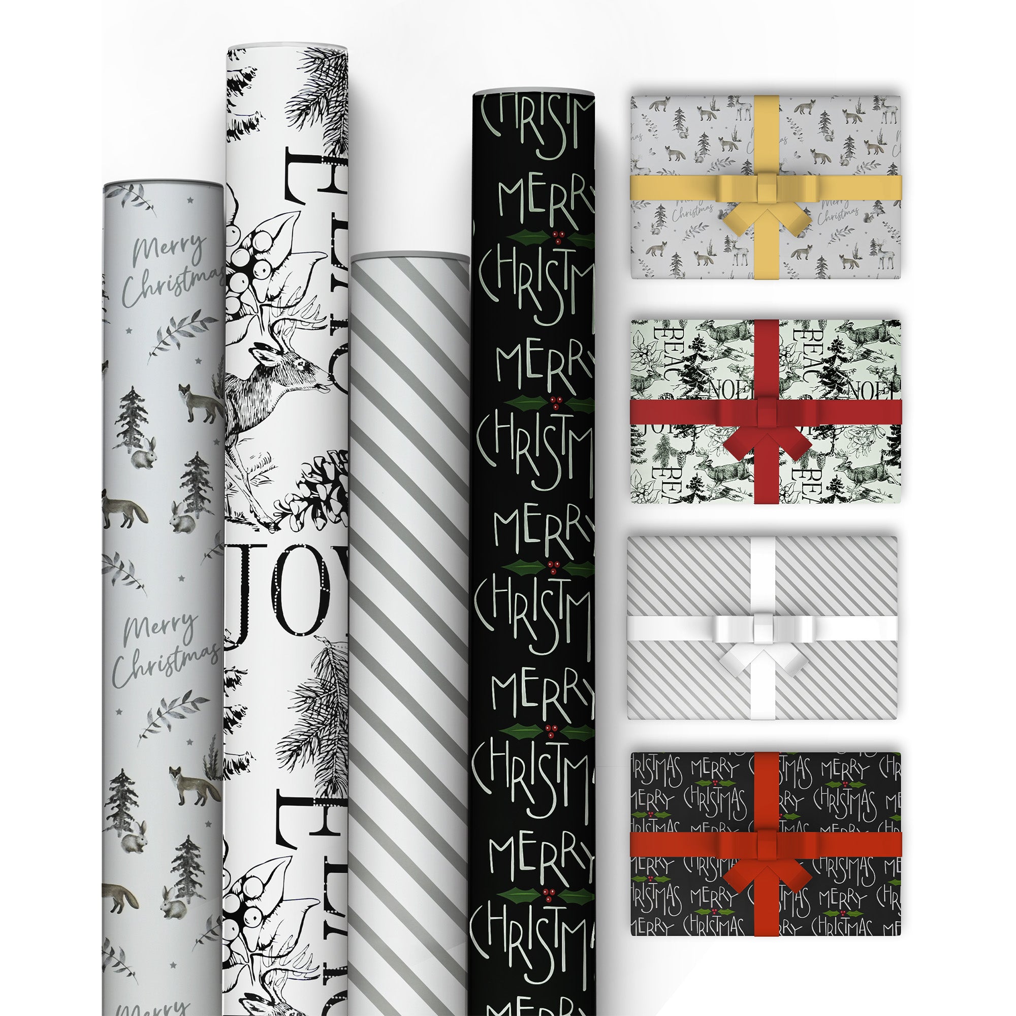 Kraft & Co 4 pack 69cm x 8M Gift Wrapping Paper Ideal for Gifts Arts & Crafts