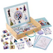 Disney Frozen Creation Station wooden magnetic activity box with clock - educational toys UK