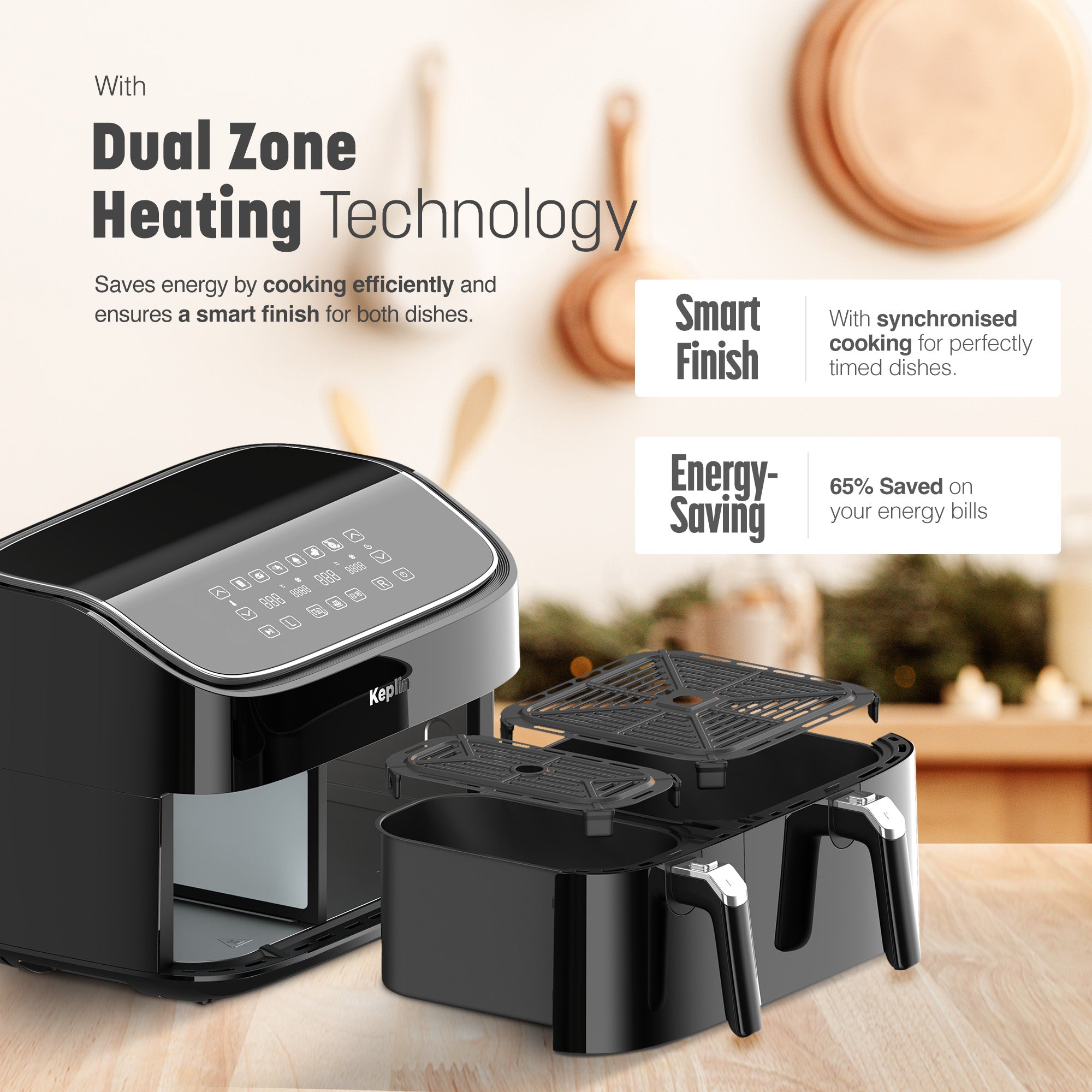 9.5L Dual Zone Air Fryer