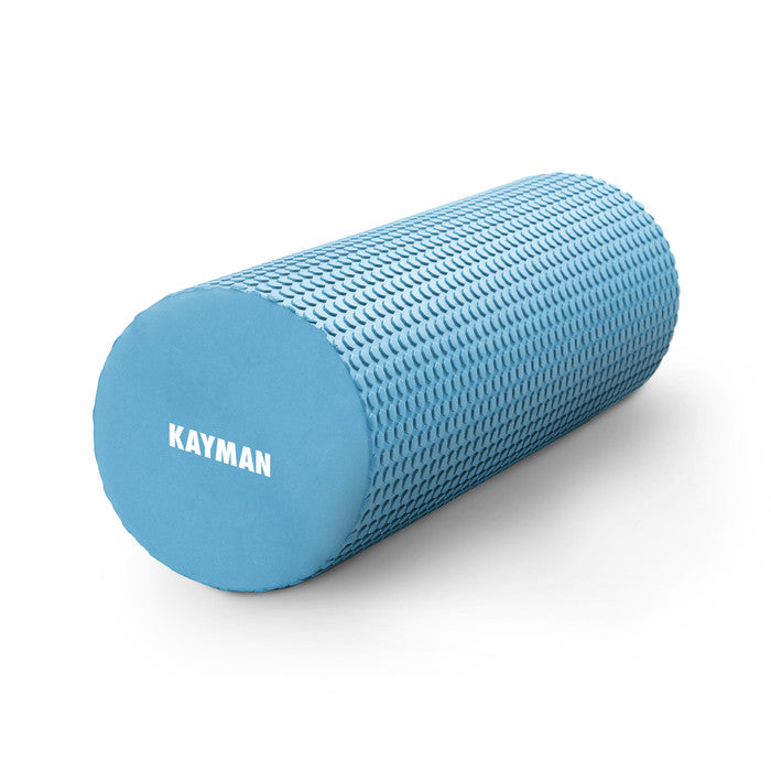 KAYMAN Sports Foam Roller – Deep Tissue Muscle Tension Relief & Circulation Boost | Portable & Lightweight Self Massager for Back, Legs, Gym, Pilates & Yoga | EVA Foam - 44.5cm