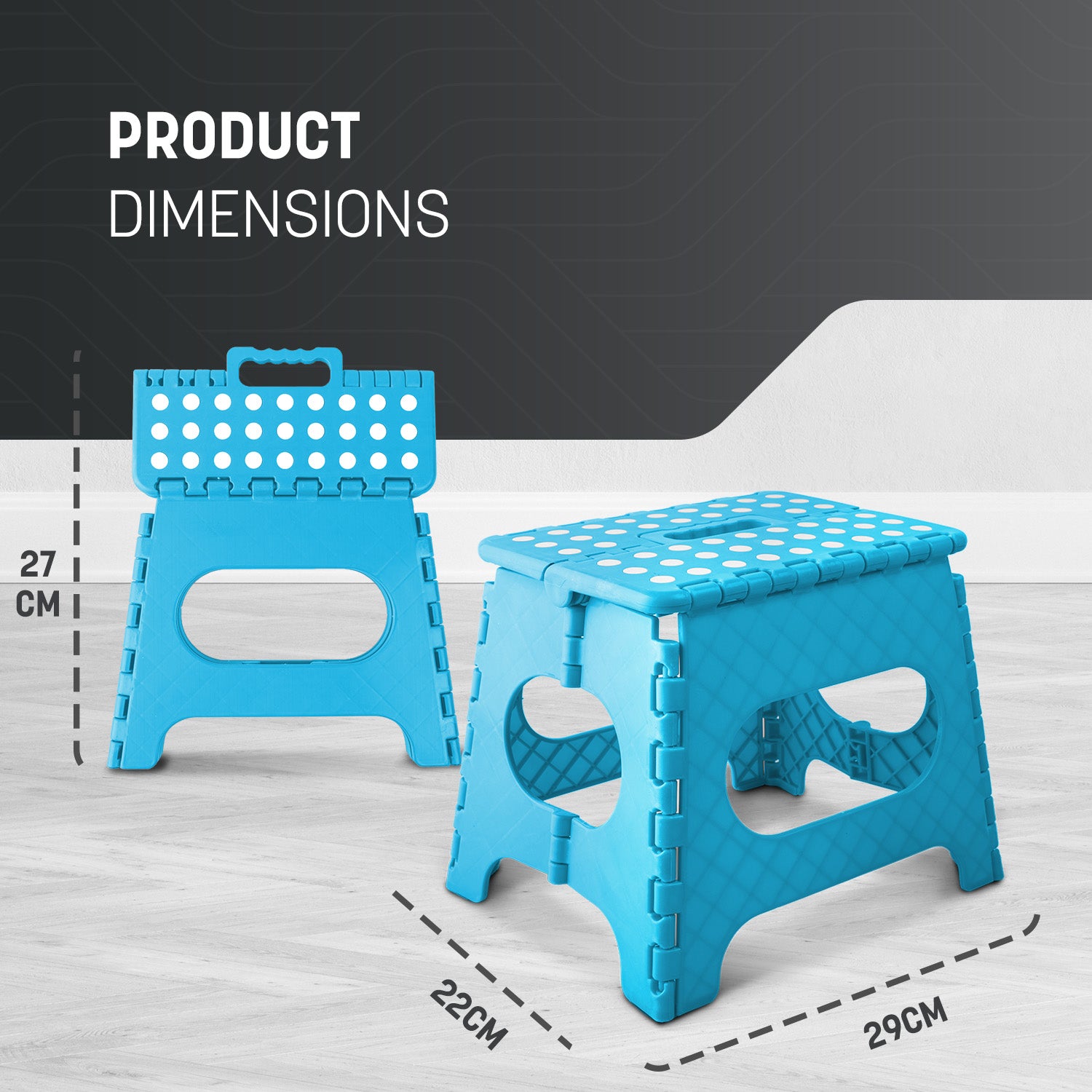 KEPLIN 11inch Heavy Duty Folding Step Stool