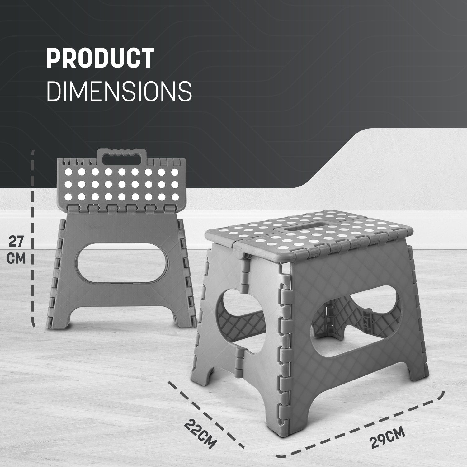 KEPLIN 11inch Heavy Duty Folding Step Stool