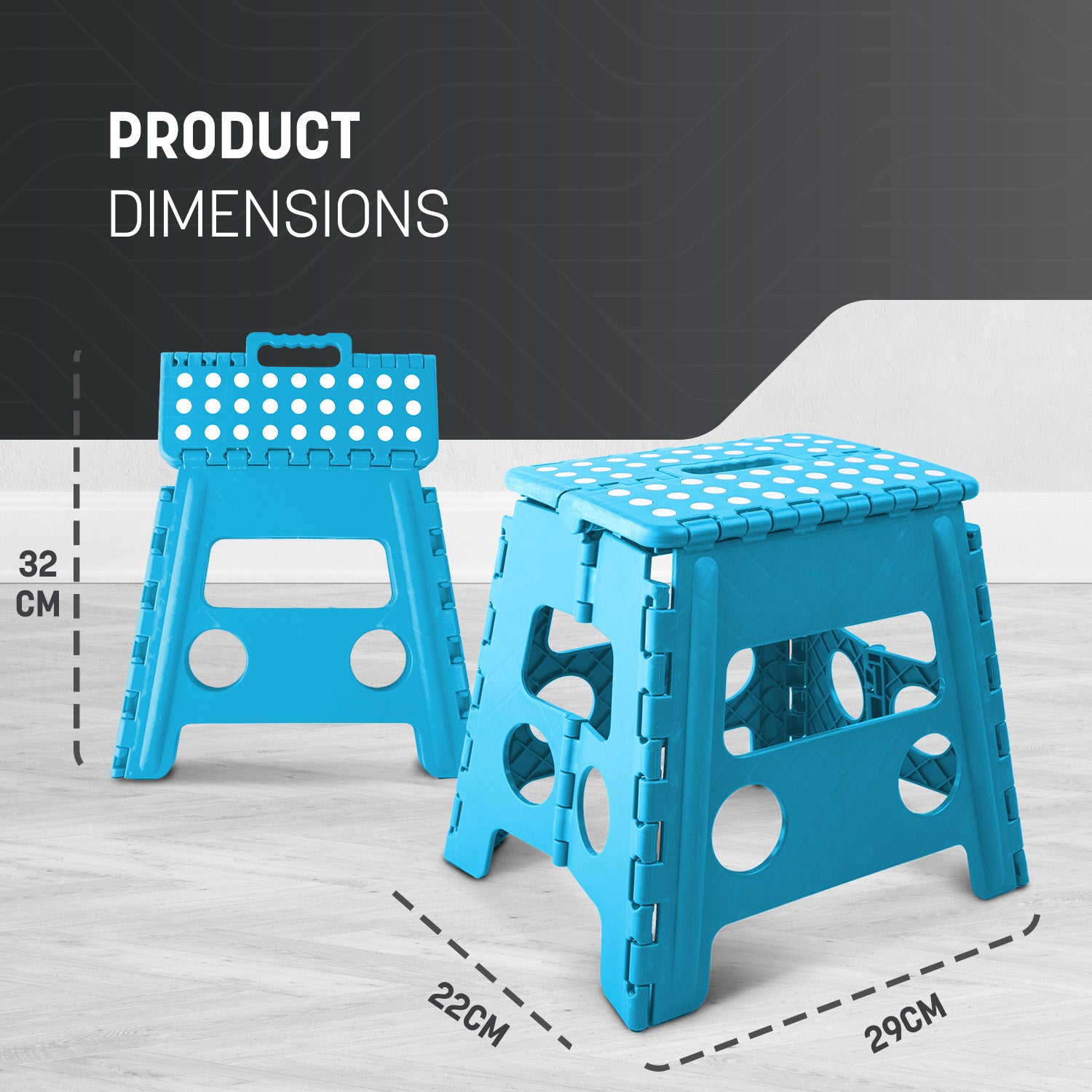 KEPLIN 13inch Heavy Duty Folding Step Stool