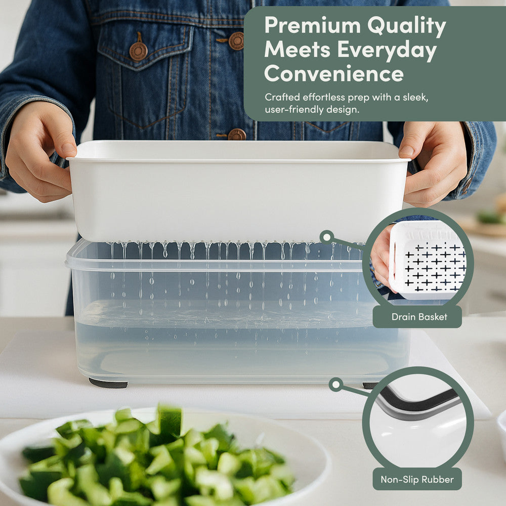 7-in-1 Vegetable Chopper with Container – image 3