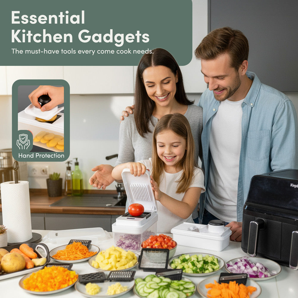 7-in-1 Vegetable Chopper with Container – image 4
