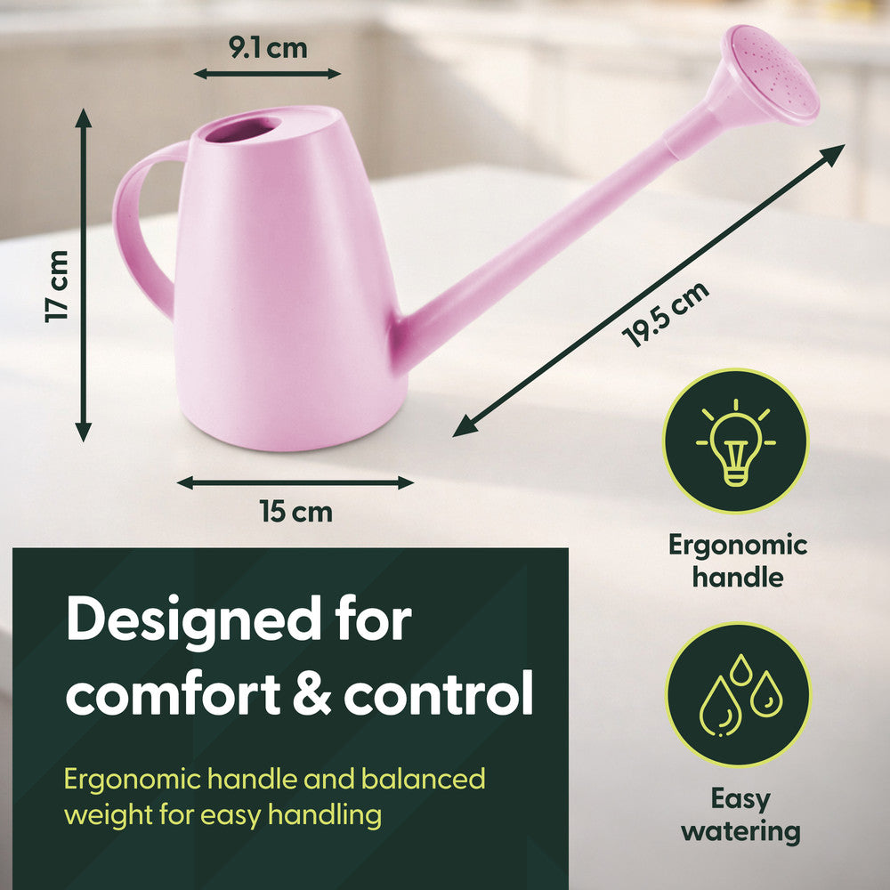 1.8L Plastic Watering Can with Plastic Sprinkler Rose – image 18