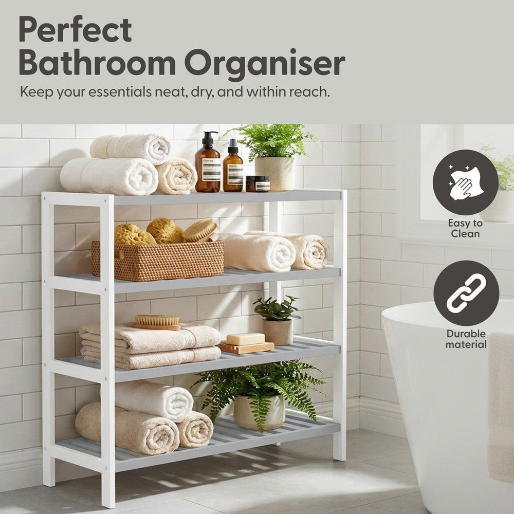 Bamboo Shoe Rack - 4 Tier