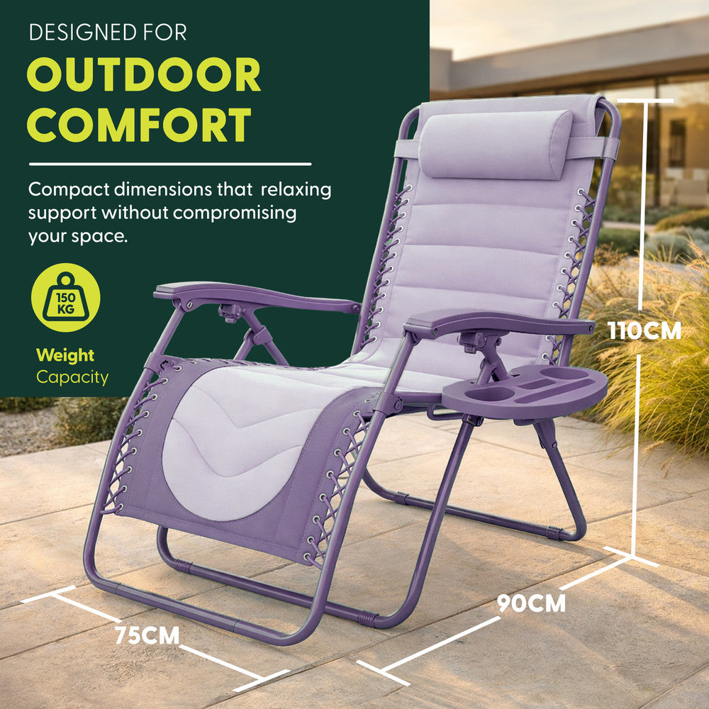 Premium Heavy-Duty Zero Gravity Chairs - 2 Pack XXL