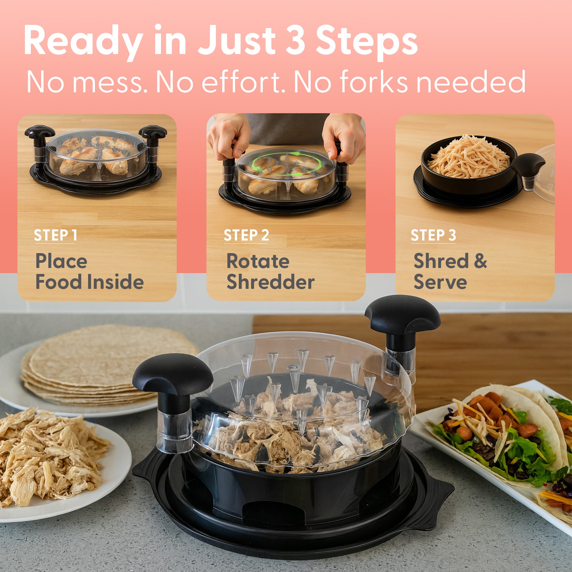 Chicken Shredder Tool - Quick Manual Meat Shredder – image 3