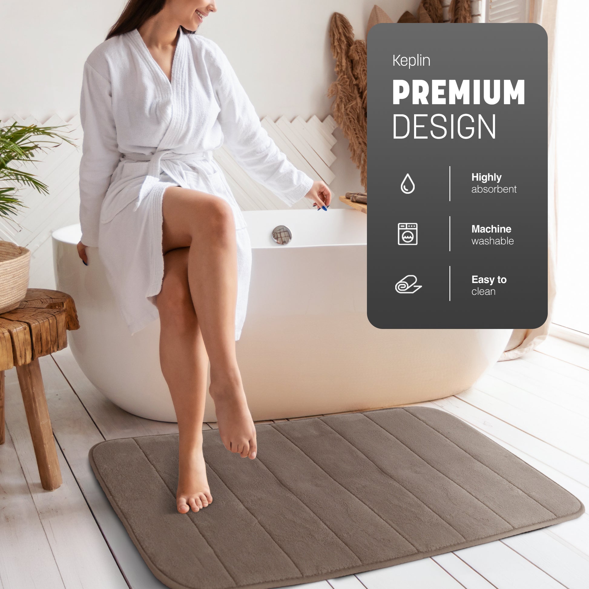 Memory Foam Bath Mat - 60 x 90cm – image 3