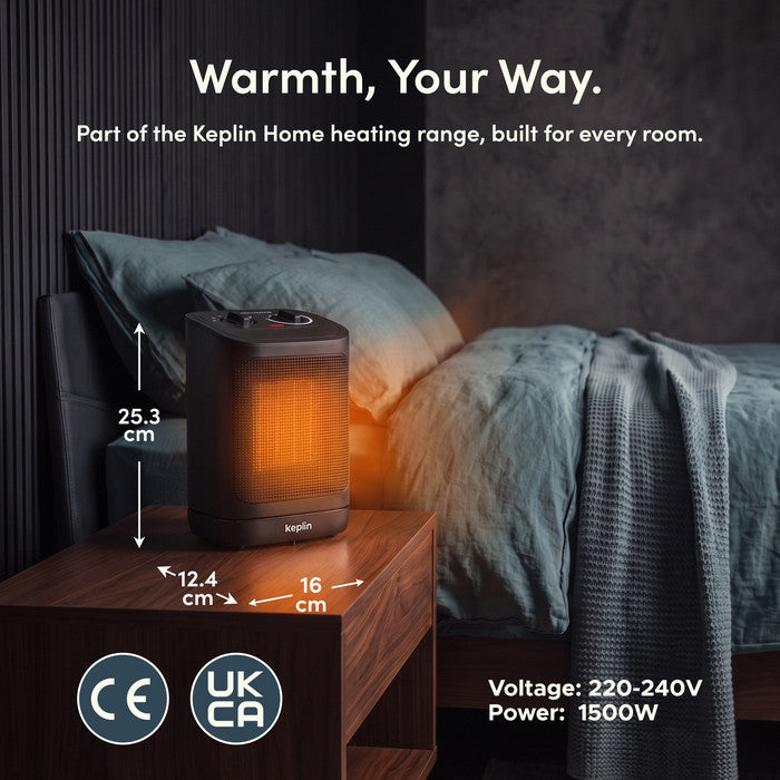 1500W Oscillating Ceramic Electric Heater