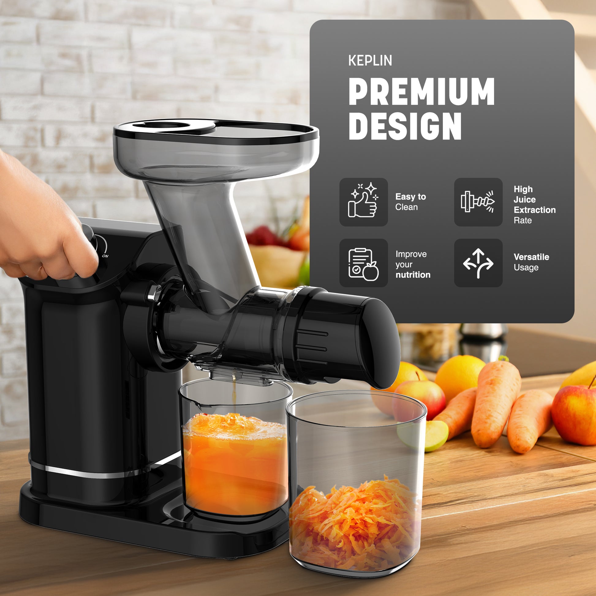 Cold Press Juicer Machine - Slow Masticating Juicer – image 9