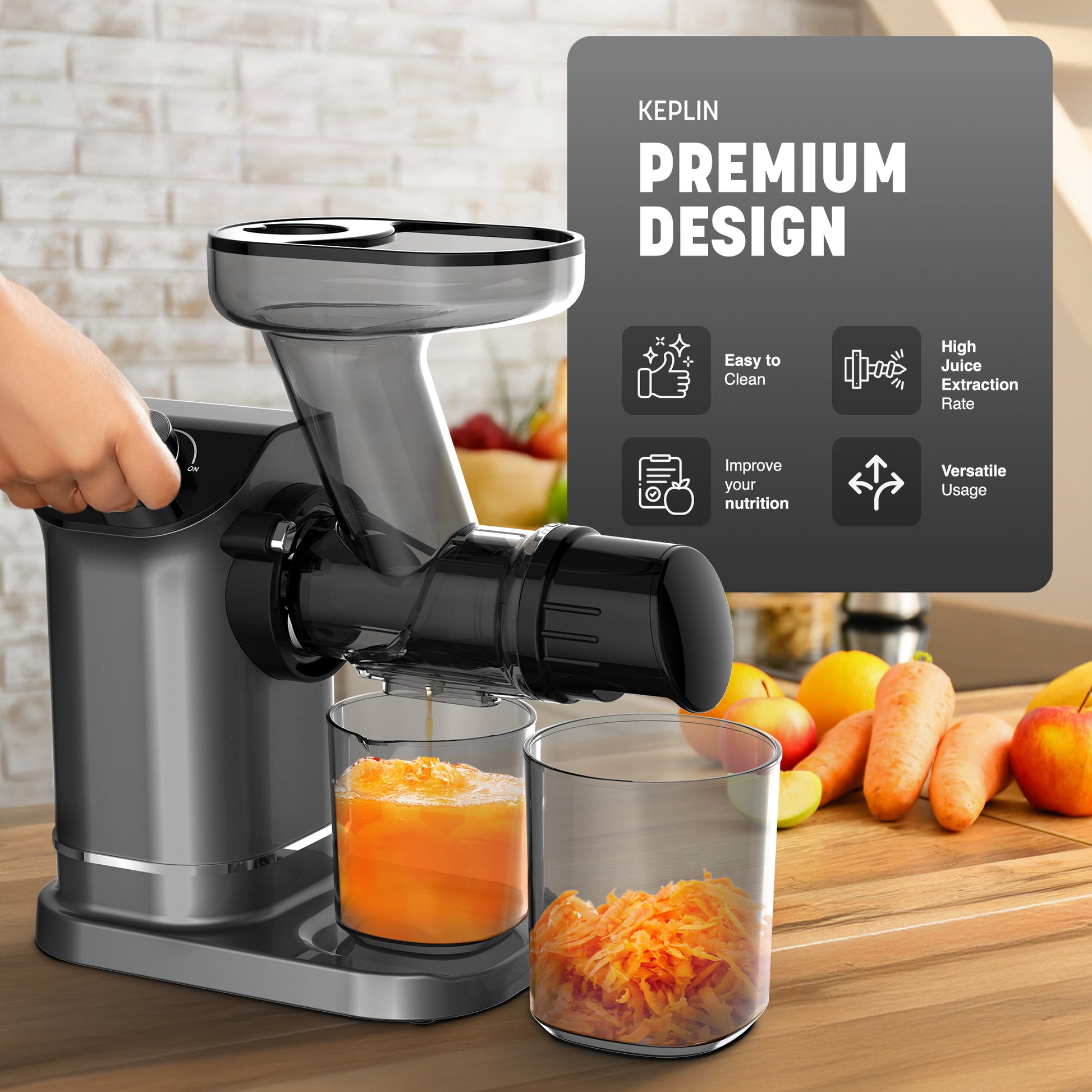 Cold Press Juicer Machine - Slow Masticating Juicer – image 8