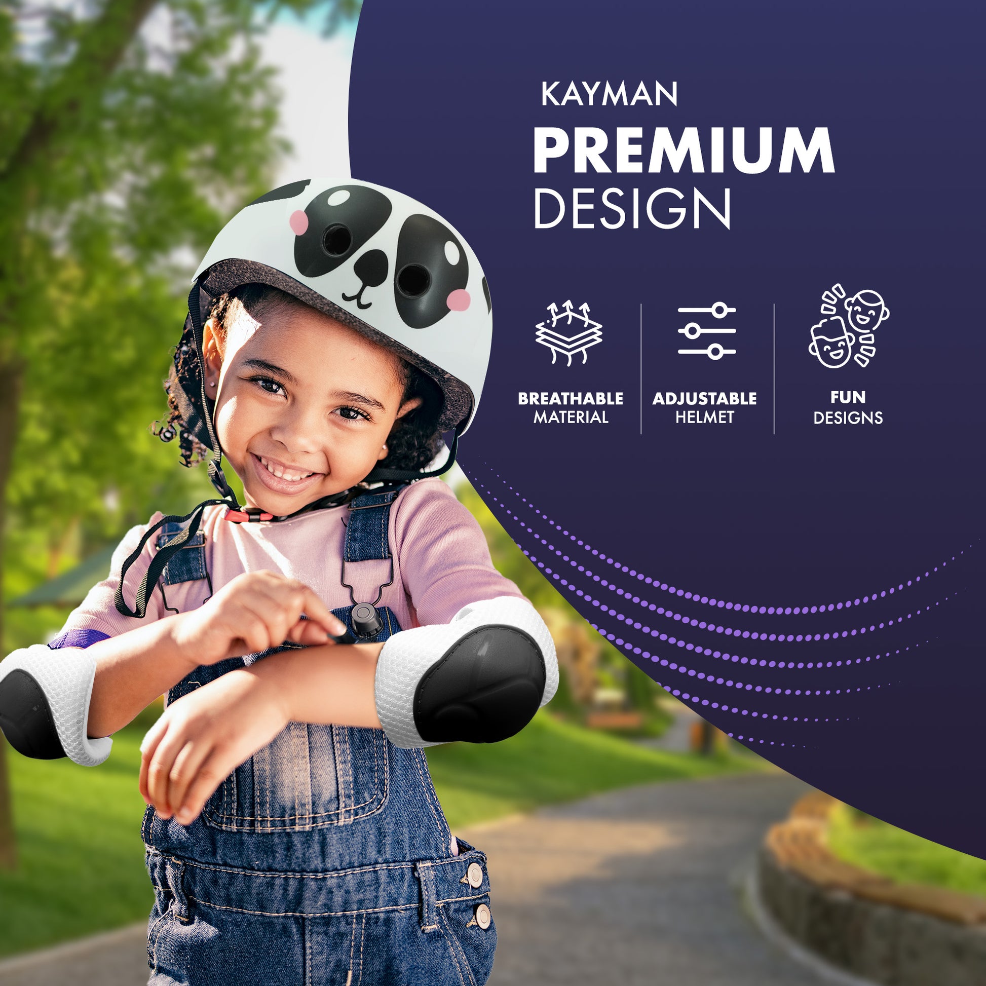 KAYMAN Kids Bike Helmet age 3 to 12, Adjustable Safety Gear for Boys and Girls, Suited to Scooter, Cycling, Skateboard & Roller Skating - Protection for Boys & Girls – image 10