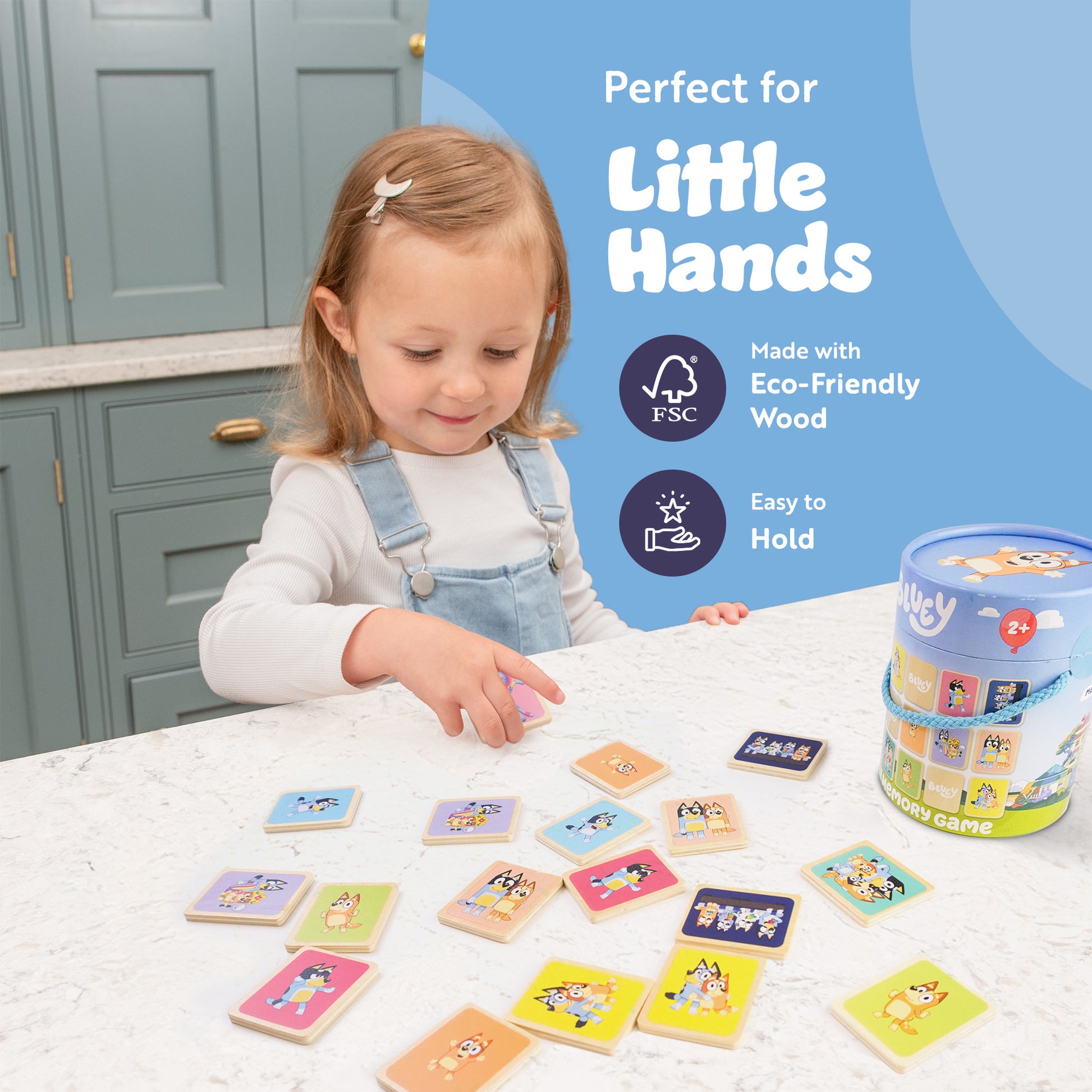 Bluey memory matching game – collect the most pairs to win, fun friendly competition for family game nights