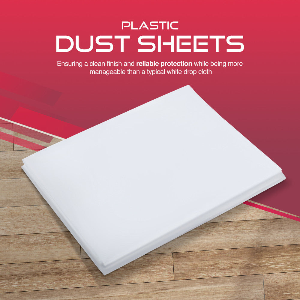 Haltons - White LDPE Dust Sheets - Paint Protection & Dust Cover for Renovation - Multi-Pack Plastic Cloth for Furniture, Floor & Debris Protection - Recyclable & Durable – image 9