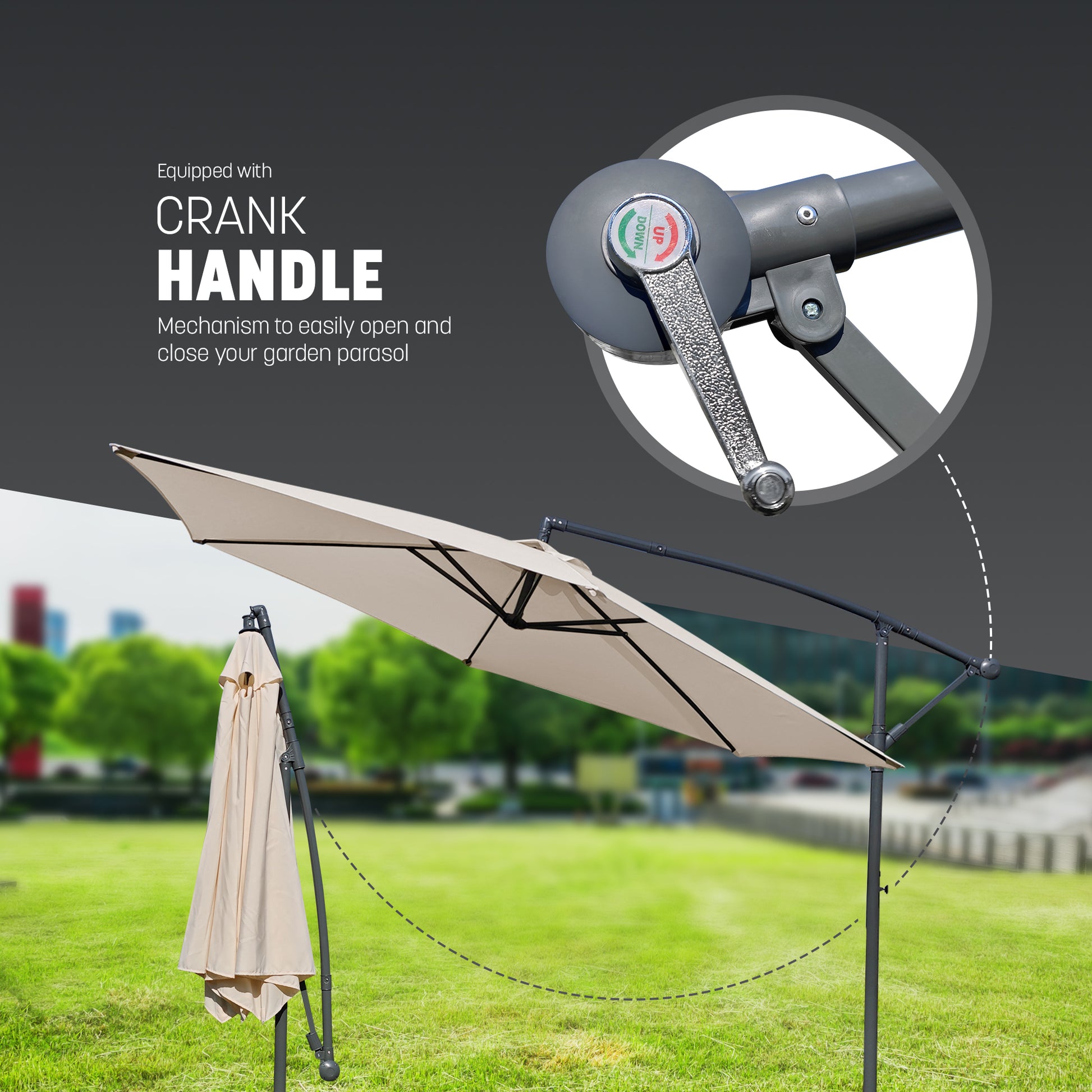 3M Cantilever Garden Parasol – image 3