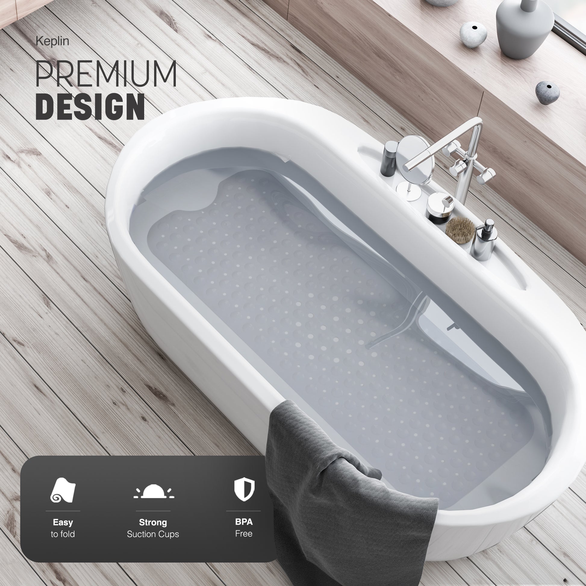 Non-Slip Bath Mat - Soft, Comfortable & Machine Washable – image 16