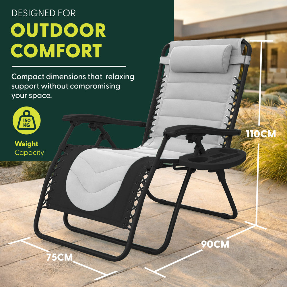 Premium Heavy-Duty Zero Gravity Chairs - 2 Pack XXL