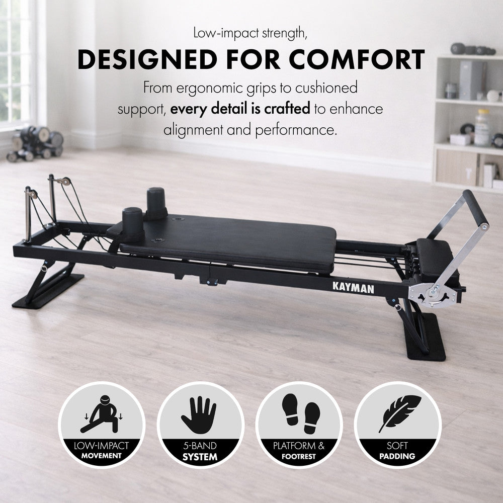 KAYMAN 83" Foldable Pilates Reformer Machine for Home Workout – image 6