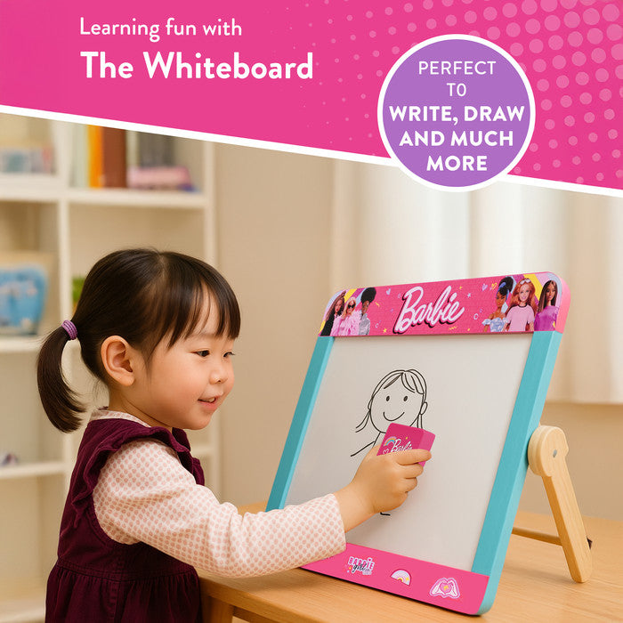 Barbie Tabletop Easel Double-Sided Blackboard and Whiteboard