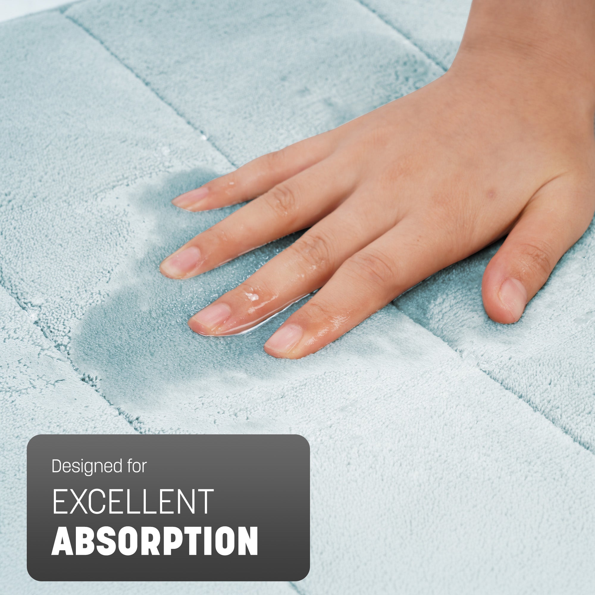 KEPLIN Ultra-Soft Memory Foam Bath Mat - Highly Absorbent, Non-Slip, Machine Washable Luxury for Bathroom Floors- 60x 90cm