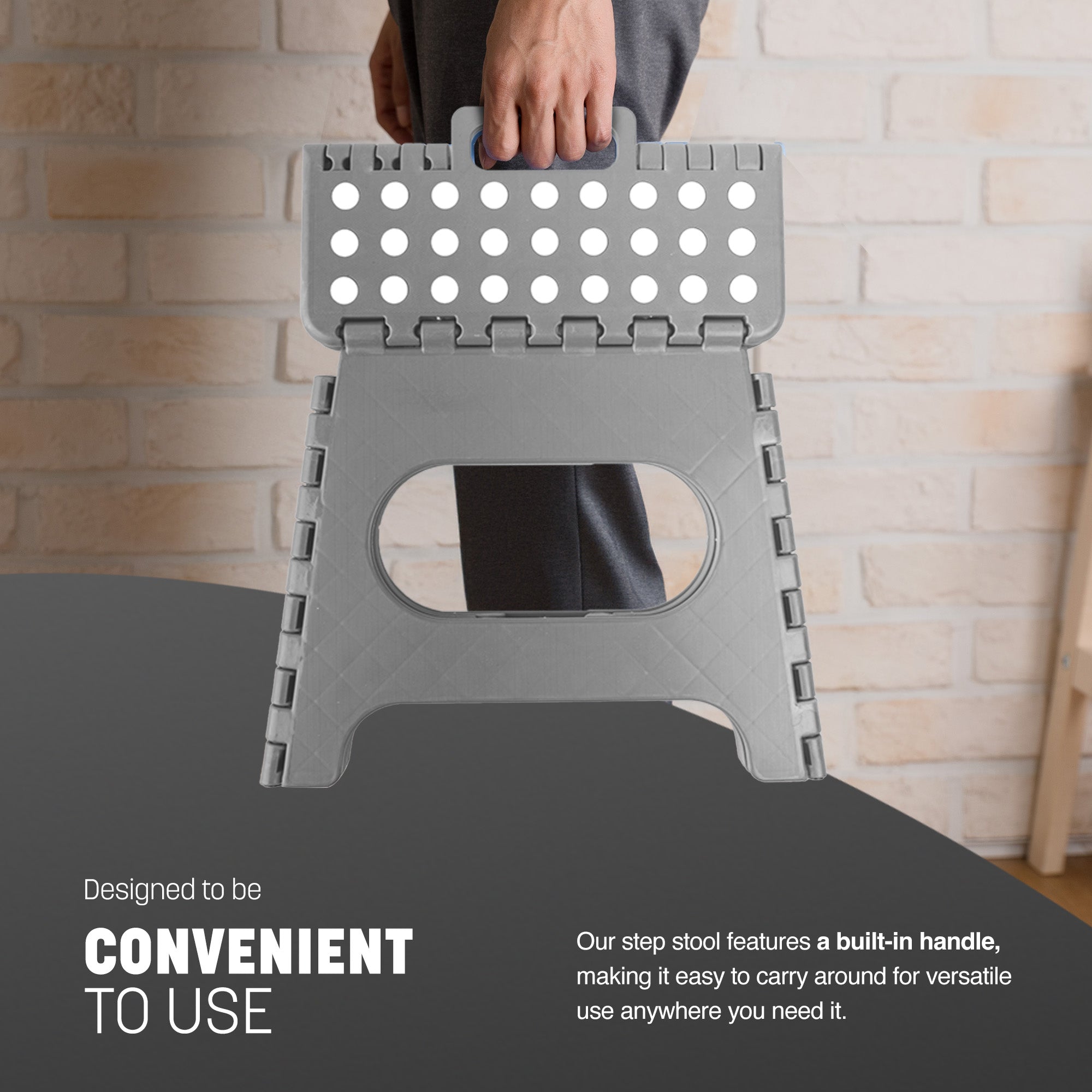 KEPLIN 11inch Heavy Duty Folding Step Stool