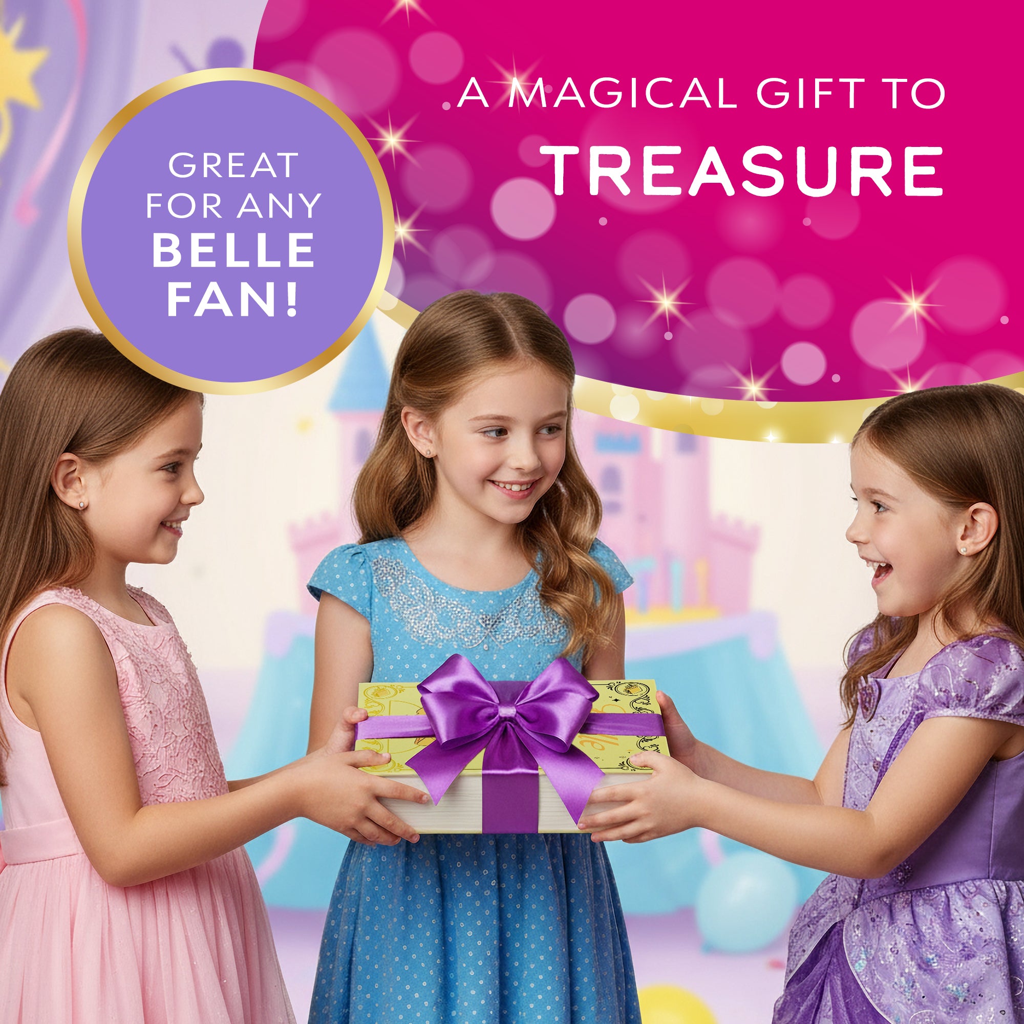 Disney Princess Storybook Playset Collection - Book Box with Themed Accessories