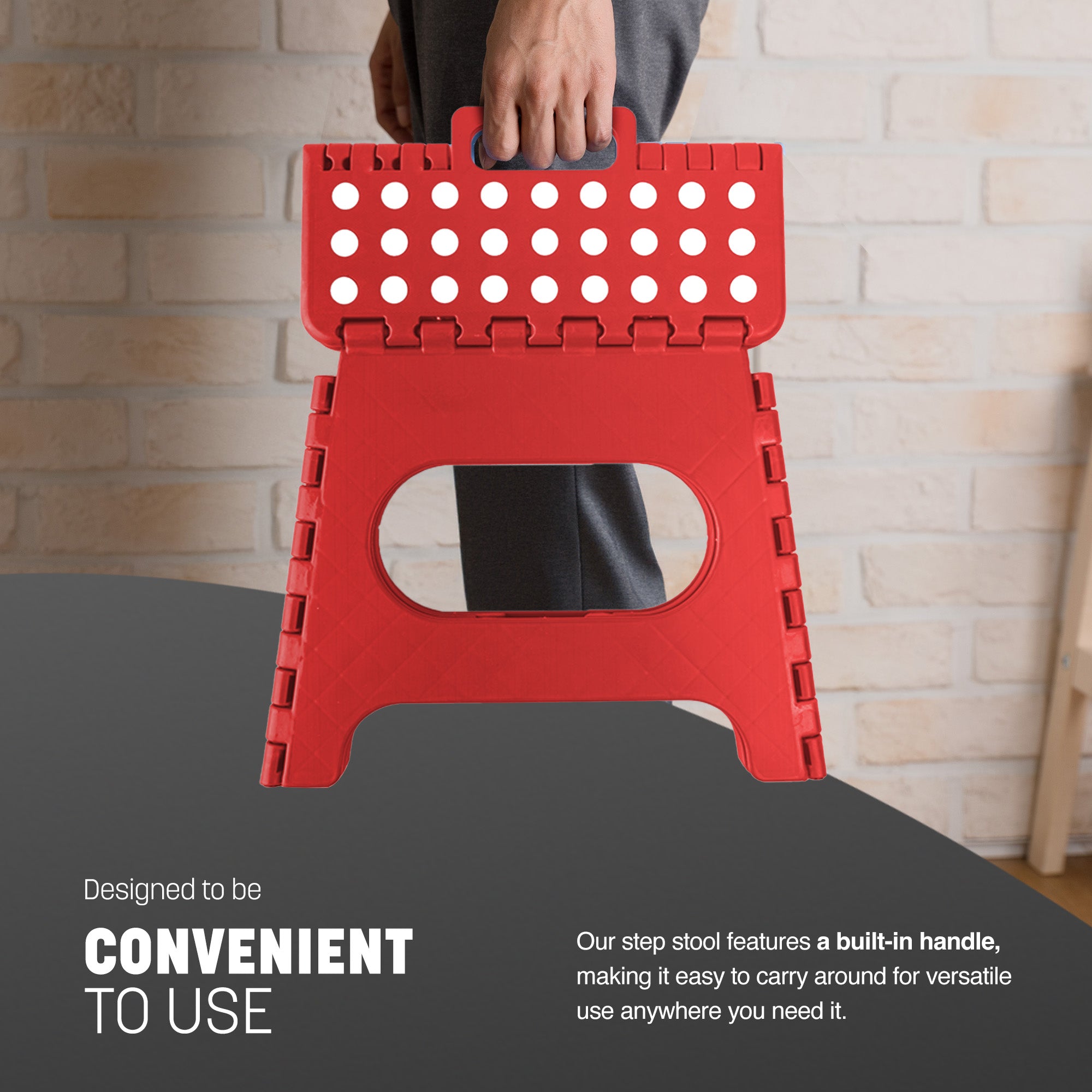 KEPLIN 11inch Heavy Duty Folding Step Stool