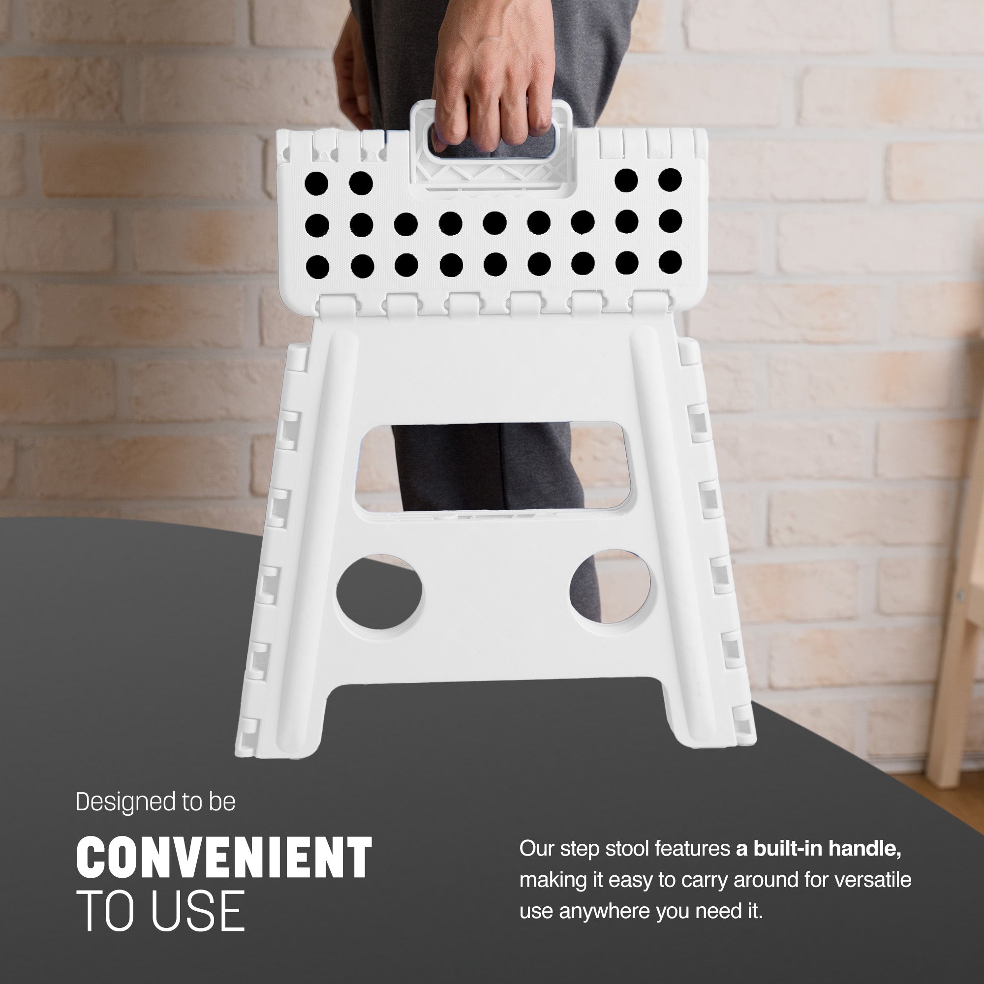 KEPLIN 13inch Heavy Duty Folding Step Stool