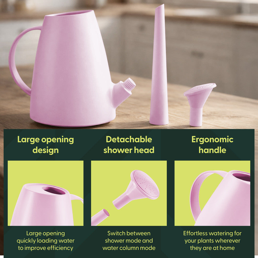 1.8L Plastic Watering Can with Plastic Sprinkler Rose – image 19